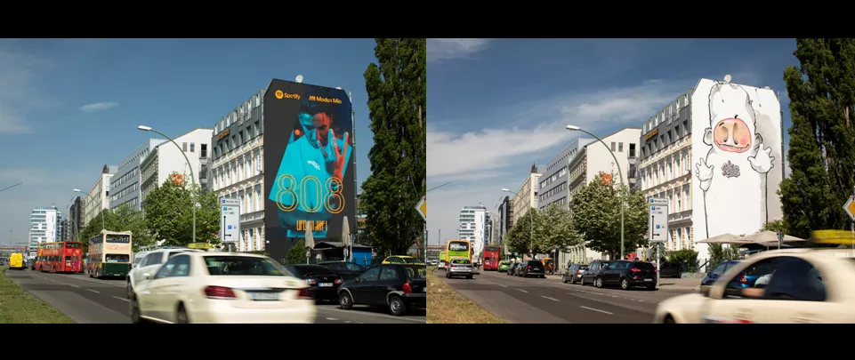 Mural an der Mühlenstraße 6 Mural an der Mühlenstraße 6