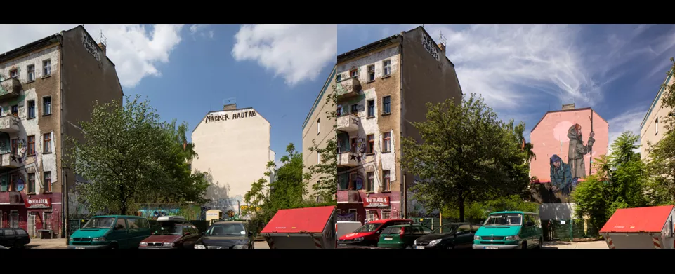 Mural an der Rigaer Straße 98