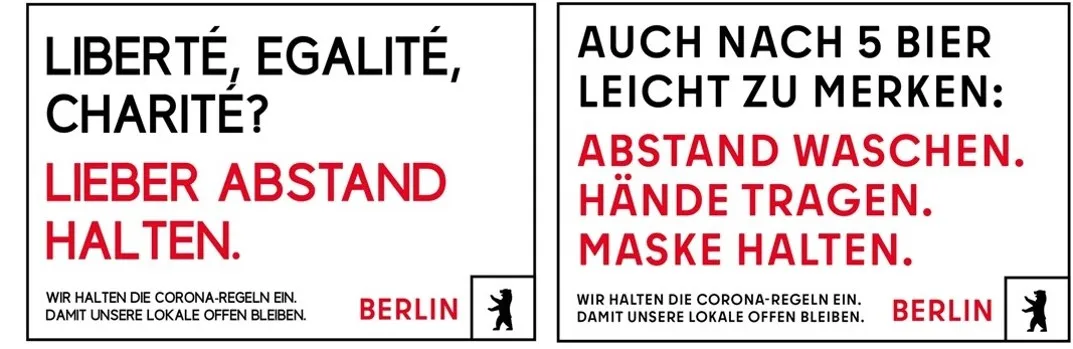 Motive Sensibilisierungskampagne