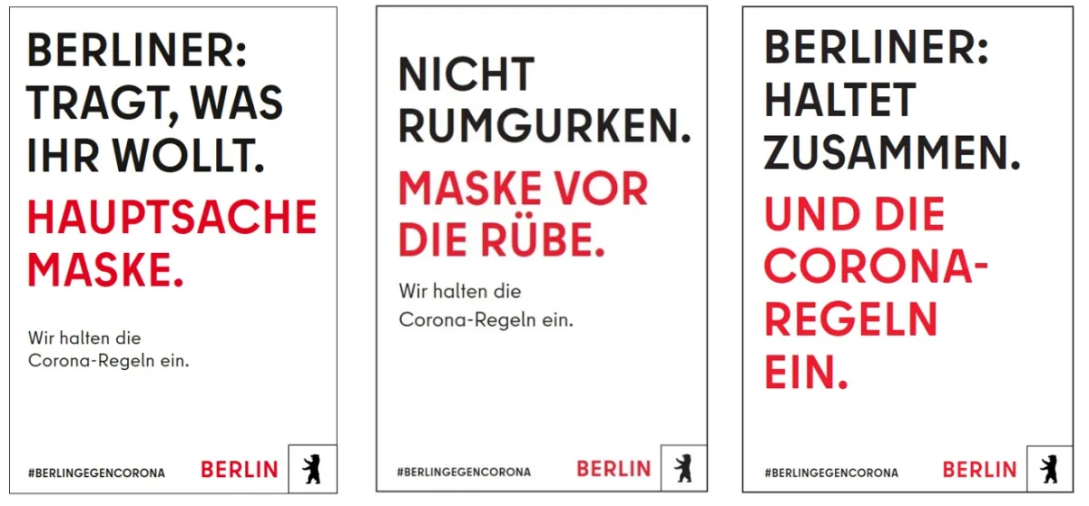Motive Sensibilisierungskampagne