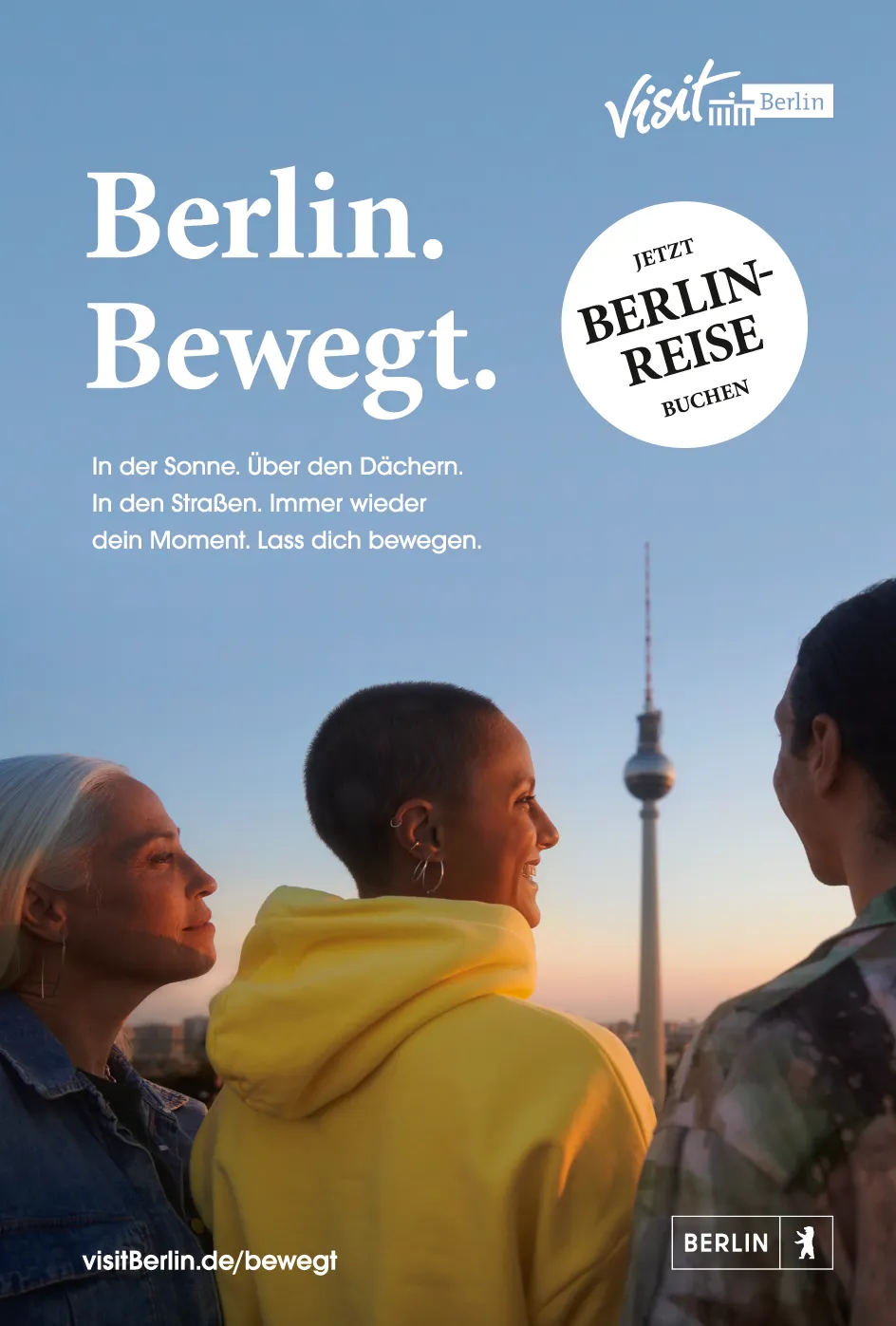 Plakatmotiv der Kampagne "Berlin. Bewegt." 