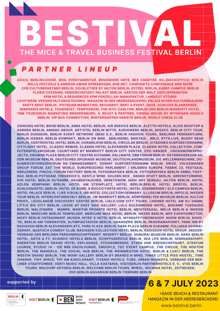 Grafik mit allen beteiligten Partner:innen des BESTIVAL 2023