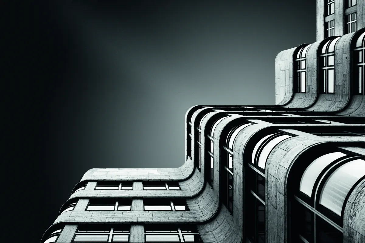 Shell-Haus im Bauhaus-Stil