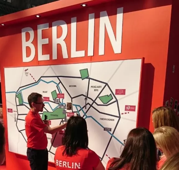 Berlin-Stand auf der Meetings Show in London