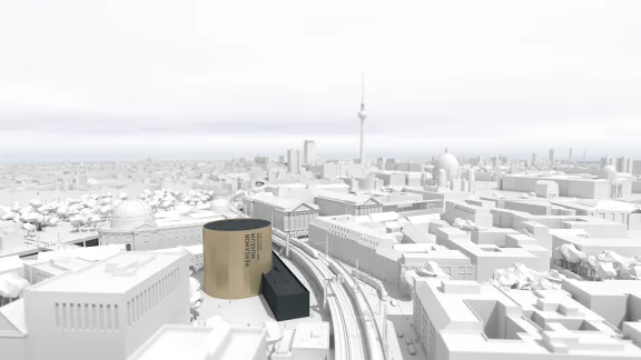Pergamonmuseum. Das Panorama Außenperspektive