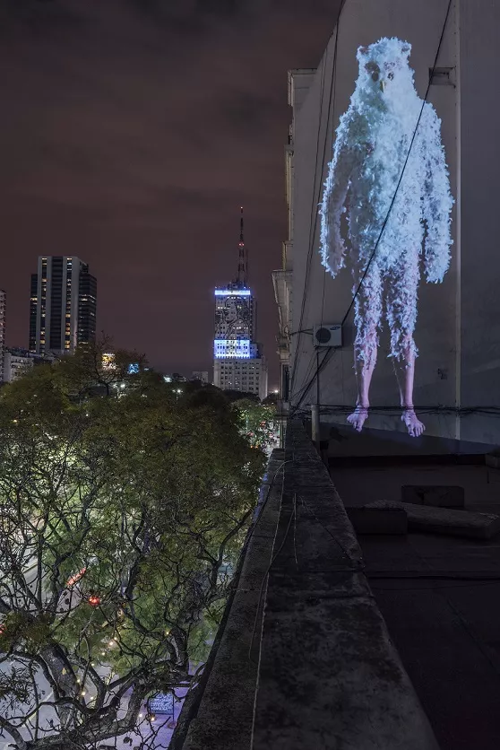 Die informale_Video projection _Nachtwache_ by Berlin artist Björn Melhus_Übermut Project, 