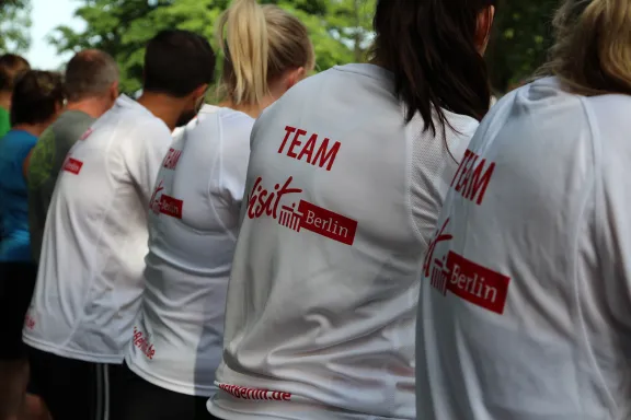 visitBerlin bei der 5*5 km Team-Staffel der Berliner Wasserbetriebe
