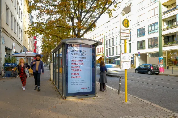 Plakat der Sensibilisierungskampagne