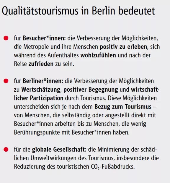 Qualitätstourismus in Berlin