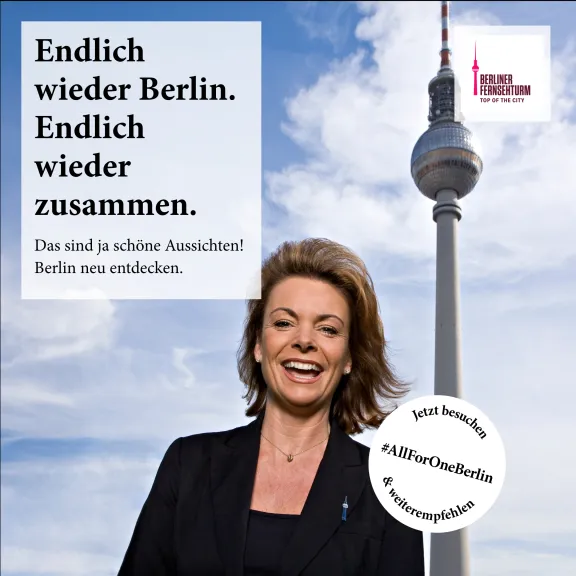 Motiv der AllForOneBerlin-Partnerkampagne