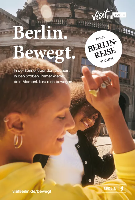 Plakatmotiv der Kampagne "Berlin. Bewegt." 