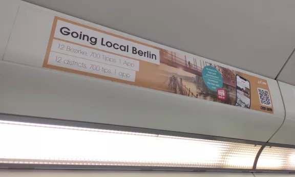 Werbung in Berliner S-Bahnen