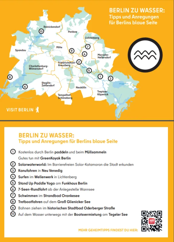 Postkarte Berlin zu Wasser