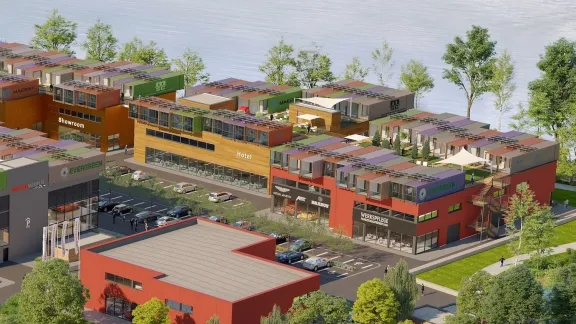 A sea container hotel 