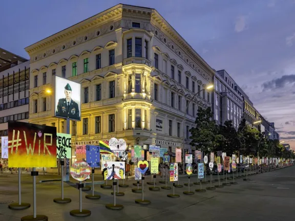 Checkpoint Charlie, Simulation für den 35. Jahrestag des Mauerfalls 2024 