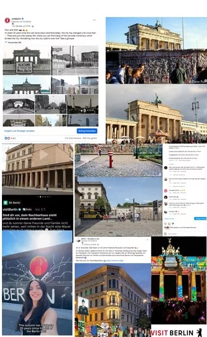 Mauerfall auf Social Media