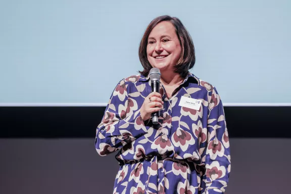 visitBerlin-Geschäftsführerin Sabine Wendt beim Berlin Tourism & MICE Summit 2024 visitBerlin-Geschäftsführerin Sabine Wendt beim Berlin Tourism & MICE Summit 2024