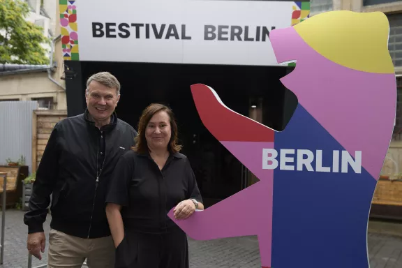 Bestival 2025: visitBerlin-Geschäftsführung Burkhard Kieker und Sabine Wendt