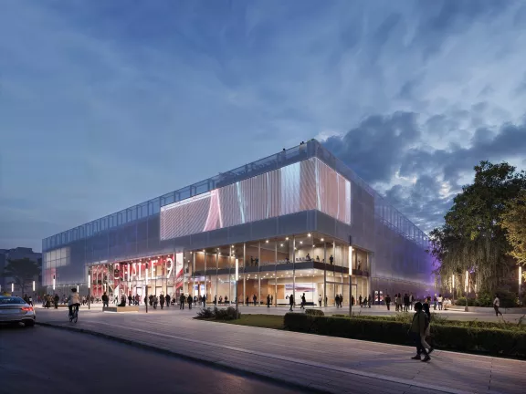 Die Messe Berlin will am Standort der jetzigen Halle 9 ein neues, multifunktionales Kongresszentrum mit rund 12.000 qm Fläche errichten. Die Messe Berlin will am Standort der jetzigen Halle 9 ein neues, multifunktionales Kongresszentrum mit rund 12.000 qm Fläche errichten.