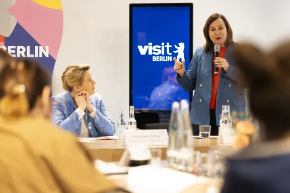 Sabine Wendt, Geschäftsführerin von visitBerlin, spricht zur Zukunft des Berlin-Tourismus