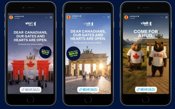 Berlins Kanada-Werbekampagne