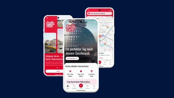 Impressionen aus der Berlin WelcomeCard App