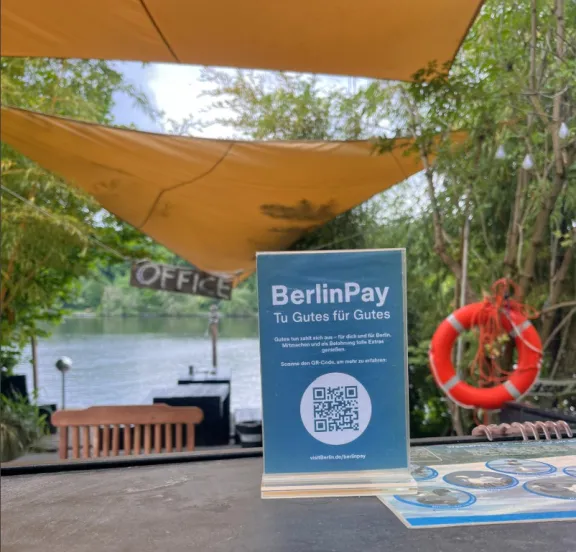 BerlinPay-Aktion beim Kanuanbieter Backstagetourism