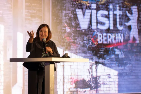 Sabine Wendt auf der Netzwerkveranstaltung „Lebendige Zentren. Starke Destinationen“