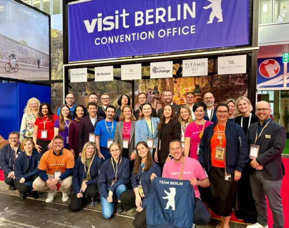 17 Berliner Partner präsentierten sich am visitBerlin-Stand auf der IMEX Frankfurt