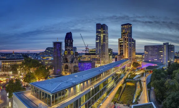 City-West am Abend