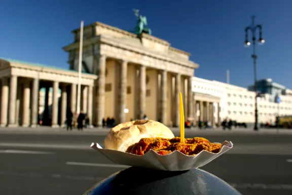 Currywurst am Brandenburger Tor