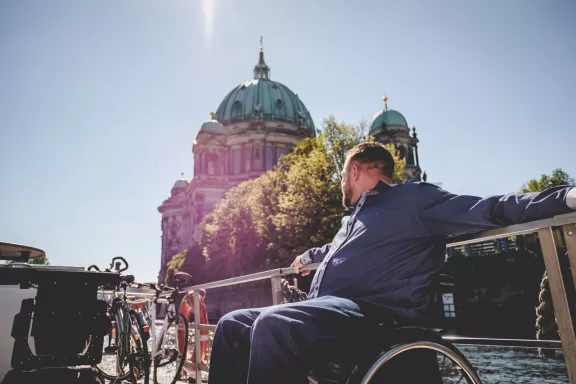 Menschen mit Sehbehinderung in Berlin