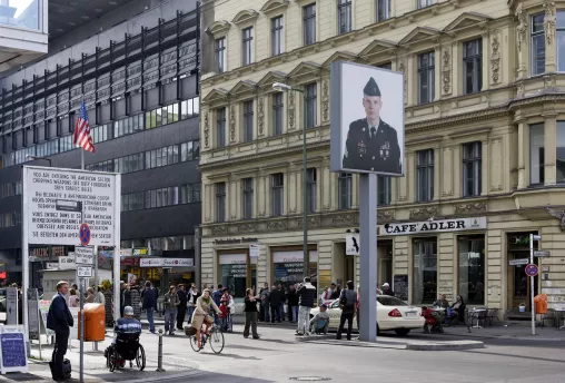 Checkpoint Charlie in der Friedrichstraße